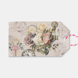 Etiquetas Para Regalos Fondo francés rústico moderno