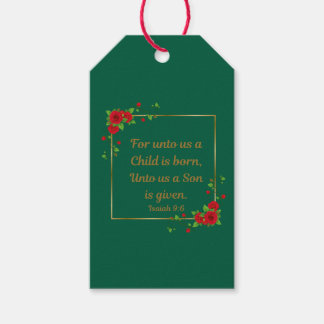 Etiquetas Para Regalos For Unto Us a Son Is Born (Set of 10)