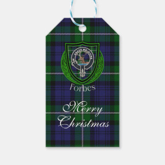 Etiquetas Para Regalos Forbes Scottish Clan Tartan & Crest
