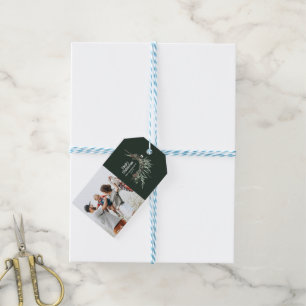 Etiquetas Para Regalos Foto botánica de acuarela moderna y verde