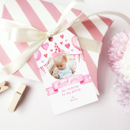Etiquetas Para Regalos Foto Chica Bow Coquette Pink Birthday Gracias