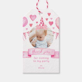 Etiquetas Para Regalos Foto Chica Bow Coquette Pink Birthday Gracias