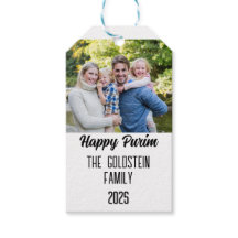 Foto de familia con disfraz para Purim con apellid