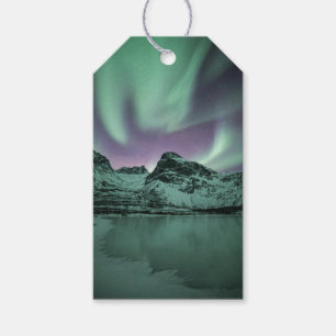 Etiquetas Para Regalos Foto de la naturaleza de las luces del norte