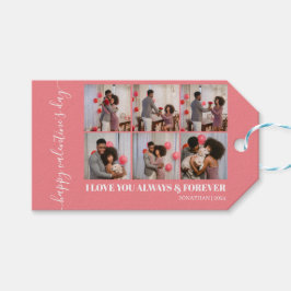 Etiquetas Para Regalos Foto de pareja simple el día de San Valentín de am