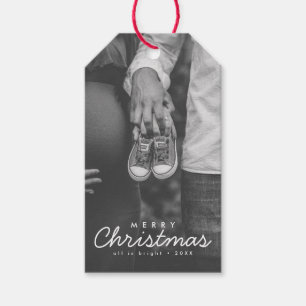 Etiquetas Para Regalos Foto Navidades de Invitación de embarazo