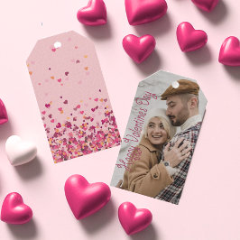 Etiquetas Para Regalos Foto personalizada de San Valentín
