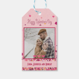 Etiquetas Para Regalos Foto personalizada del Día de San Valentín Corazon