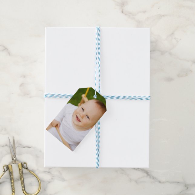 Etiquetas Para Regalos Foto personalizado personalizada (Con cuerda)