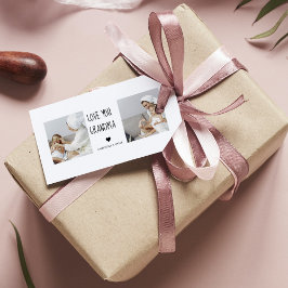 Etiquetas Para Regalos Fotografía de colección moderna Ama a tu abuela Me