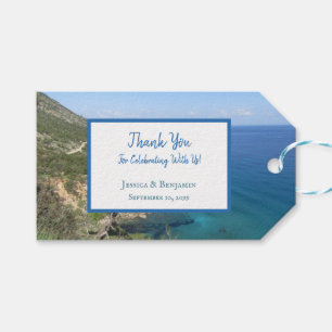 Etiquetas Para Regalos Fotografía de la naturaleza Boda del mar Mediterrá