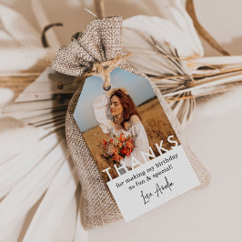 Etiquetas Para Regalos Fotos de la fiesta de cumpleaños gracias