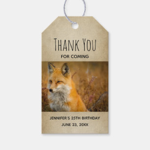 Etiquetas Para Regalos Fotos de naturaleza salvaje de Cute Red Fox