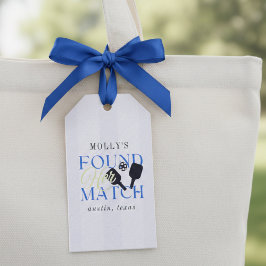 Etiquetas Para Regalos Found Her Match Pickleball Sporty Bachelorette