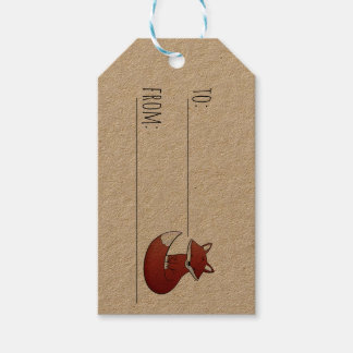 Etiquetas Para Regalos Fox de vacaciones