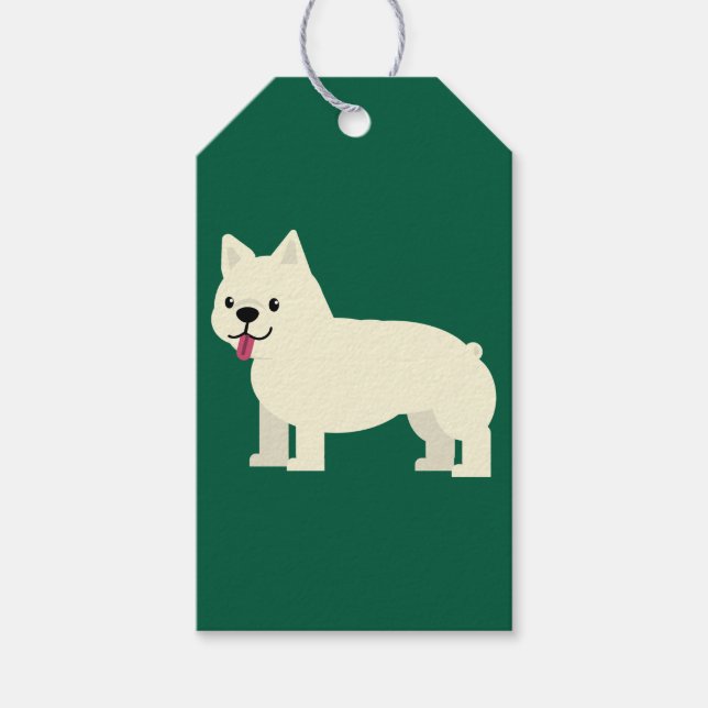 Etiquetas Para Regalos Frenchie Lover Green (Anverso)