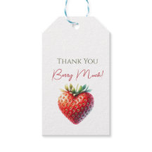 Fresa con forma de corazón Gracias