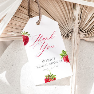 Etiquetas Para Regalos Fresa en amor ducha de novia fresa