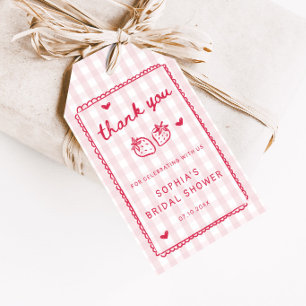 Etiquetas Para Regalos Fresa enamorada ducha de novia