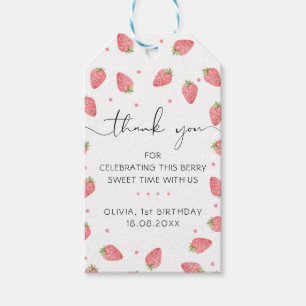Etiquetas Para Regalos Fresa Gracias Berry Favor Gift Tags