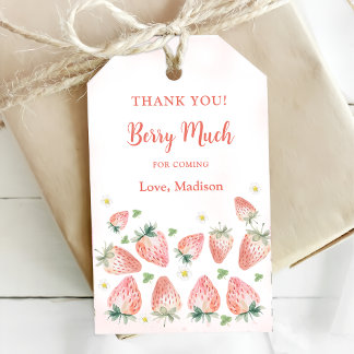Etiquetas Para Regalos Fresa Gracias Berry Mucho