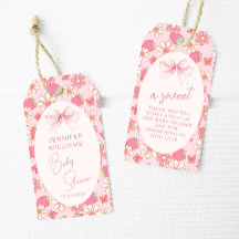 Fresa Rosa Dulce Bebé Bebé Ducha Gracias