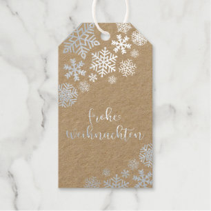 Etiquetas Para Regalos Frohe Weihnachten, Feliz Navidad En Alemán