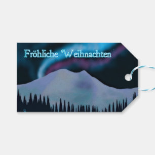 Etiquetas Para Regalos Frohliche Weihnachten - Aurora Azul