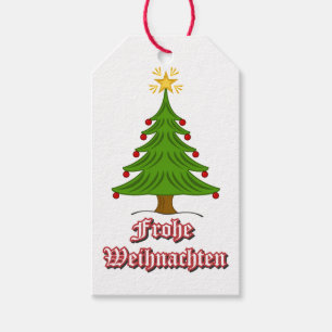 Etiquetas Para Regalos Frota Weihnachten con árbol