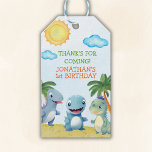 Etiquetas Para Regalos Fun Dinosaurs, Boy's birthday<br><div class="desc">"Roar into your little one's birthday party with this cute dinosaur-themed boy's birthday design! Transport your guests back to the prehistoric era with vibrant colors, fun illustrations, and roaring excitement. It's the perfect way to set the tone! tone for a Jurassic adventure that you will never experience! For complementary products...</div>