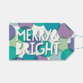 Etiquetas Para Regalos Fun merry y Bright Fun Colorful Confetti Dots vaca
