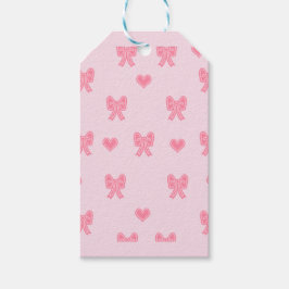 Etiquetas Para Regalos Funda para iPhone / iPad Lazos y Corazones Rosados