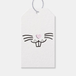 Etiquetas Para Regalos Fundido lindo personalizado de la cara de conejo d