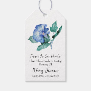 Etiquetas Para Regalos Funeral conmemorativo del paquete de semillas de g