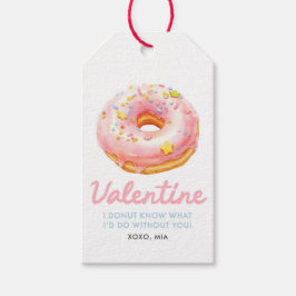 Etiquetas Para Regalos Funny Donut Valentine Gift Tag