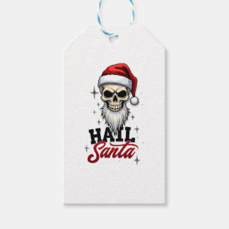Etiquetas Para Regalos Funny Hail Santa Claus Skull Skeleton Antichrist C
