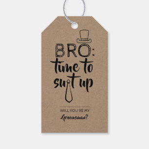 Etiquetas Para Regalos Funny propuesta de Bro Groomsman