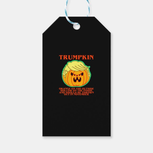 Etiquetas Para Regalos Funny Trumpkin (Anverso)