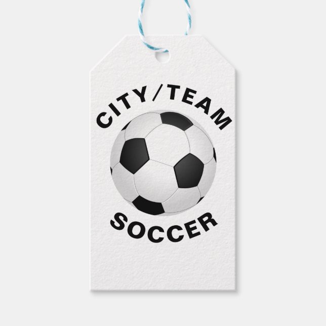 Etiquetas Para Regalos Fútbol personalizable (Anverso)