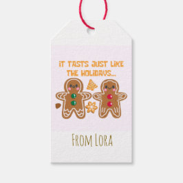 Etiquetas Para Regalos Galleta de jengibre divertida 