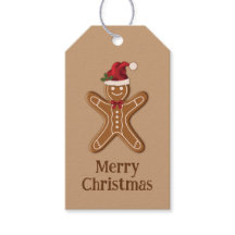 Galleta De Jengibre Marrón De Navidad Con Texto