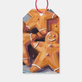 Etiquetas Para Regalos Galletas de Hombre de Jengibre | Feliz Navidad