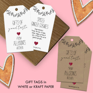 Etiquetas Para Regalos Galletas Personalizadas Hechas a Mano con Letra a