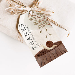 Etiquetas Para Regalos Ganancias de Woodland Baby Shower Favor