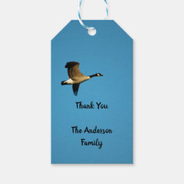 Etiquetas Para Regalos Ganso canadiense en vuelo