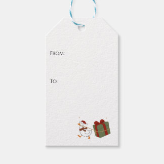 Etiquetas Para Regalos Ganso Ladrón de Regalos de Navidad Personalizado