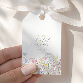Etiquetas Para Regalos Garden Boho Wildflowers Bridal shower