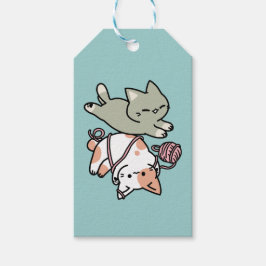 Etiquetas Para Regalos Garras y Juego – Ilustración de Gato Adorable