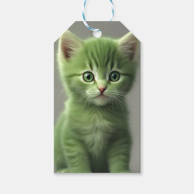 Etiquetas Para Regalos Gatito increíble (Anverso)