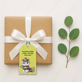 Etiquetas Para Regalos Gatlock Holmes Gatito